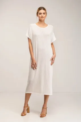 Tunic style oversized knitted dress