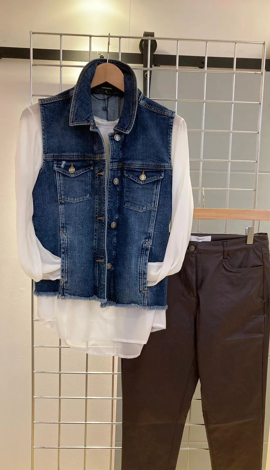 White semi sheer boat neck silk mix blouse