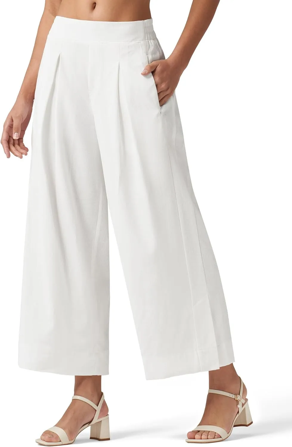 Willit Women's Linen Pants Wide Leg Casual Beach Summer Pants Palazzo Lounge Pants with Pockets